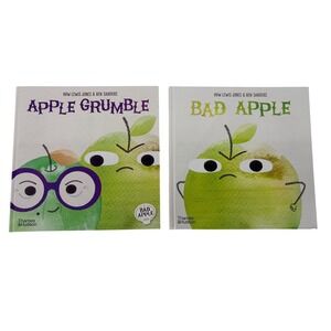 Bad Apple and Apple Grumble Childrens Books Set of 2 Huw Lewis Jones Ben Sanders